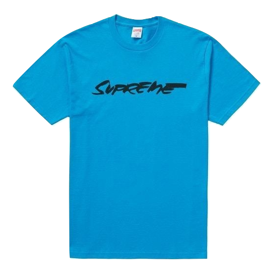 Supreme Futura Logo Tee - Bright Blue