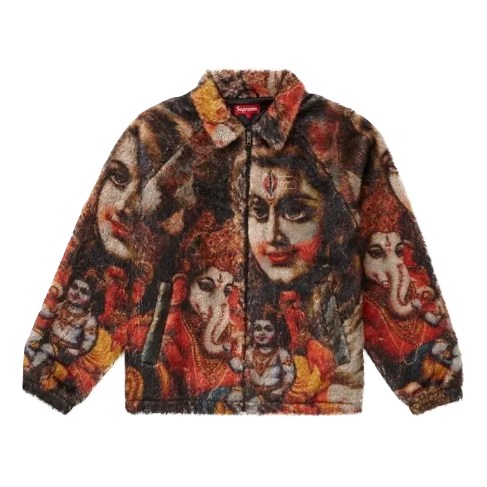 Supreme Ganesh Faux Fur Jacket - Black Supreme