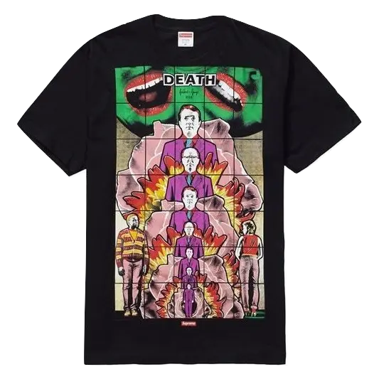 Supreme Gilbert & George DEATH Tee - Black/Green Supreme