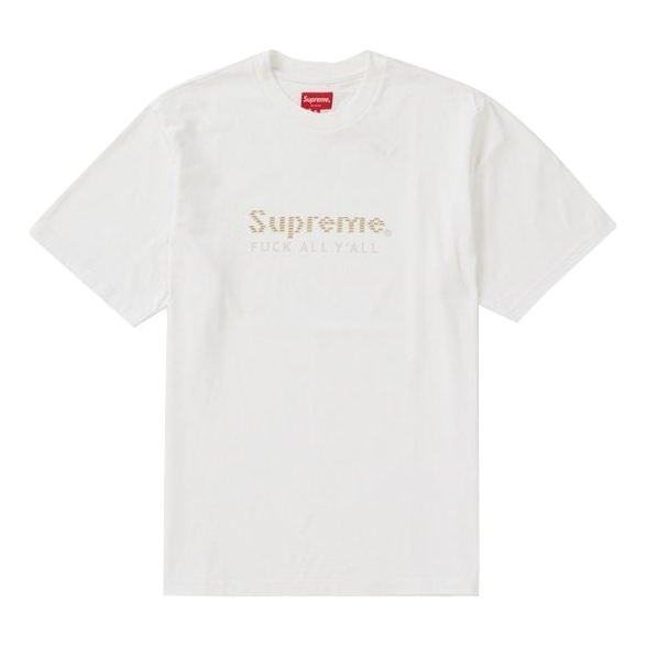 Supreme Gold Bars Tee White Grails SF