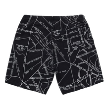 Supreme Gonz Embroidered Map Sweatshort - Black - Used