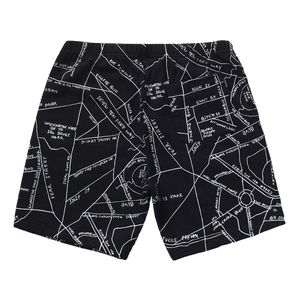 Supreme Gonz Embroidered Map Sweatshort - Black - Used