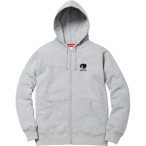 Supreme Gonz Ramm Zip Up Hooded Sweatshirt - Grey
