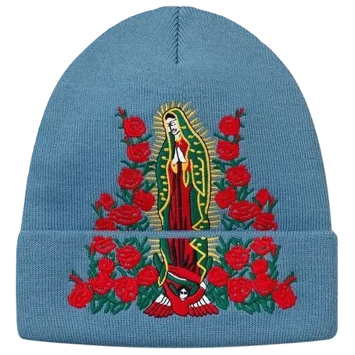 Supreme Guadalupe Beanie - Slate Supreme