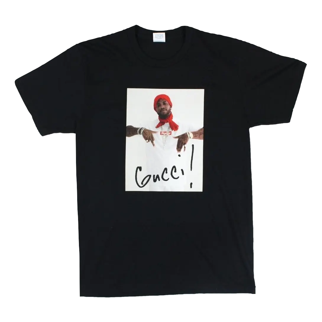 Supreme Gucci Mane Tee - Black Supreme