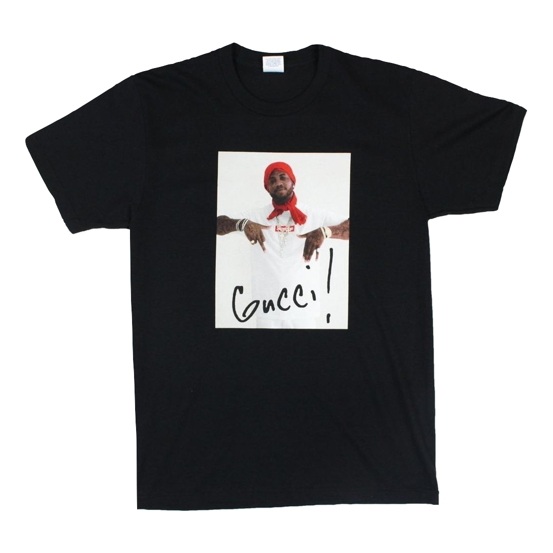 Supreme Gucci Mane Tee - Black - Used Supreme