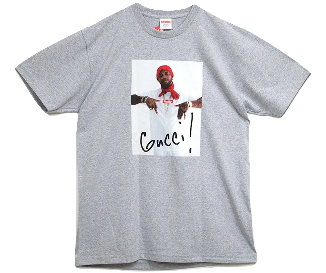 Supreme Gucci Mane Tee - Grey Supreme