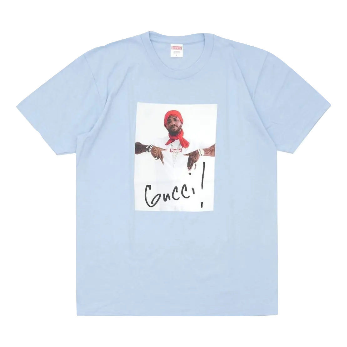 Supreme Gucci Mane Tee - Light Blue Supreme