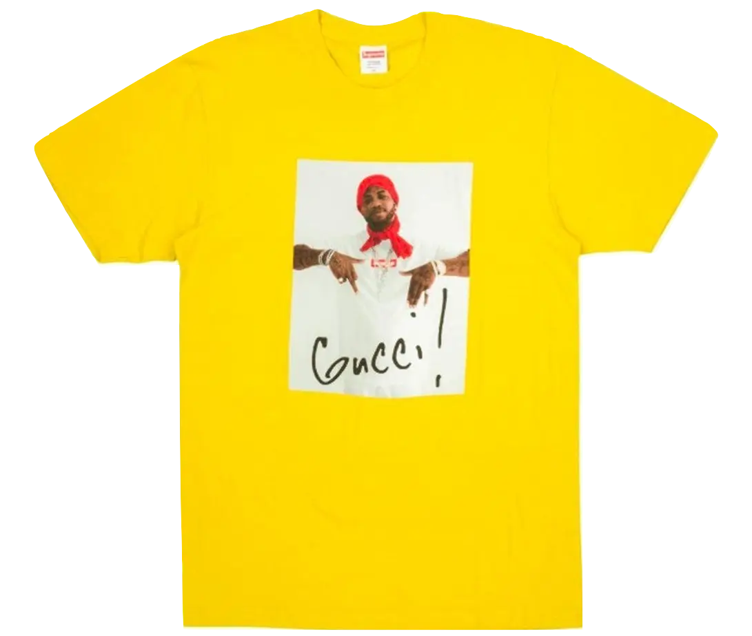 Supreme Gucci Mane Tee - Yellow Supreme