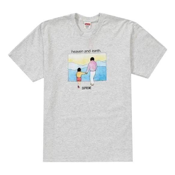 Supreme Heaven and Earth Tee - Ash Grey Supreme