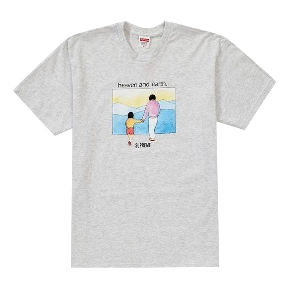 Supreme Heaven and Earth Tee - Ash Grey