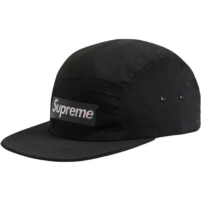 Supreme Holographic Logo Camp Cap - Black Supreme