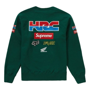 Supreme Honda Fox Racing Crewneck - Dark Green Supreme