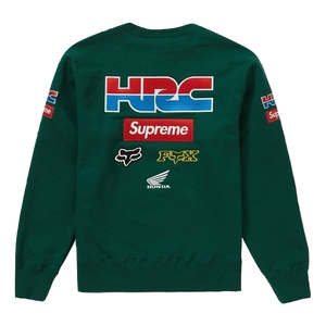 Supreme Honda Fox Racing Crewneck - Dark Green