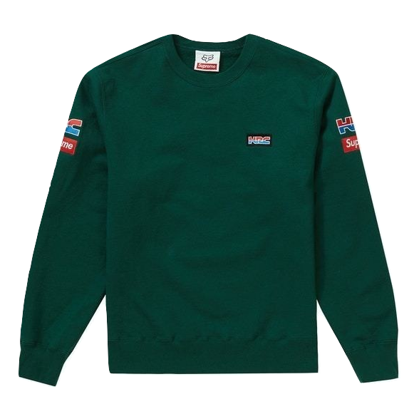 Supreme Honda Fox Racing Crewneck - Dark Green