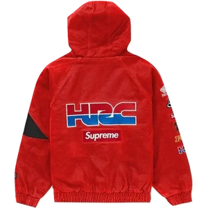 Supreme Honda Fox Racing Puffy Zip Up Jacket - Red Supreme