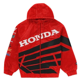 Supreme Honda Fox Racing Puffy Zip Up Jacket - Red