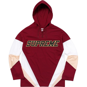 Supreme Hooded Hockey Jersey - Burgundy