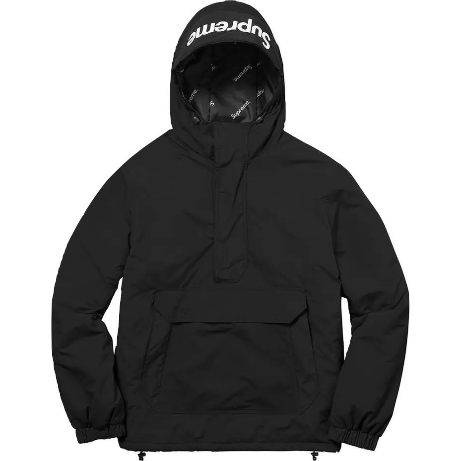 Supreme Hooded Logo Half Zip Pullover Supreme