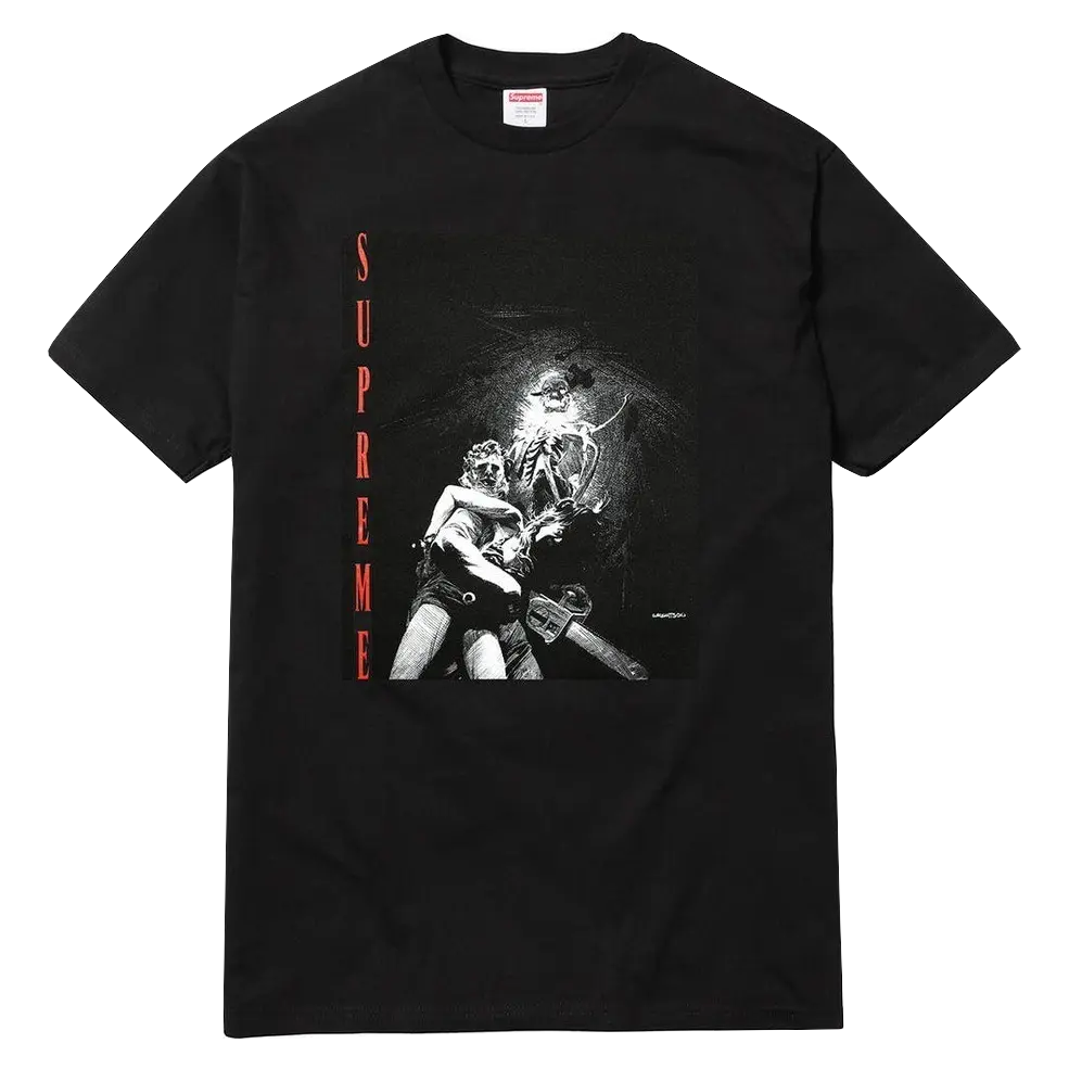 Supreme Horror Texas Chainsaw Tee Black -Consignment Supreme