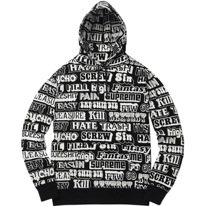 Supreme Hysteric Glamour Text Hoodie - Black