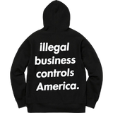 Supreme Illegal Business Hoodie - Black