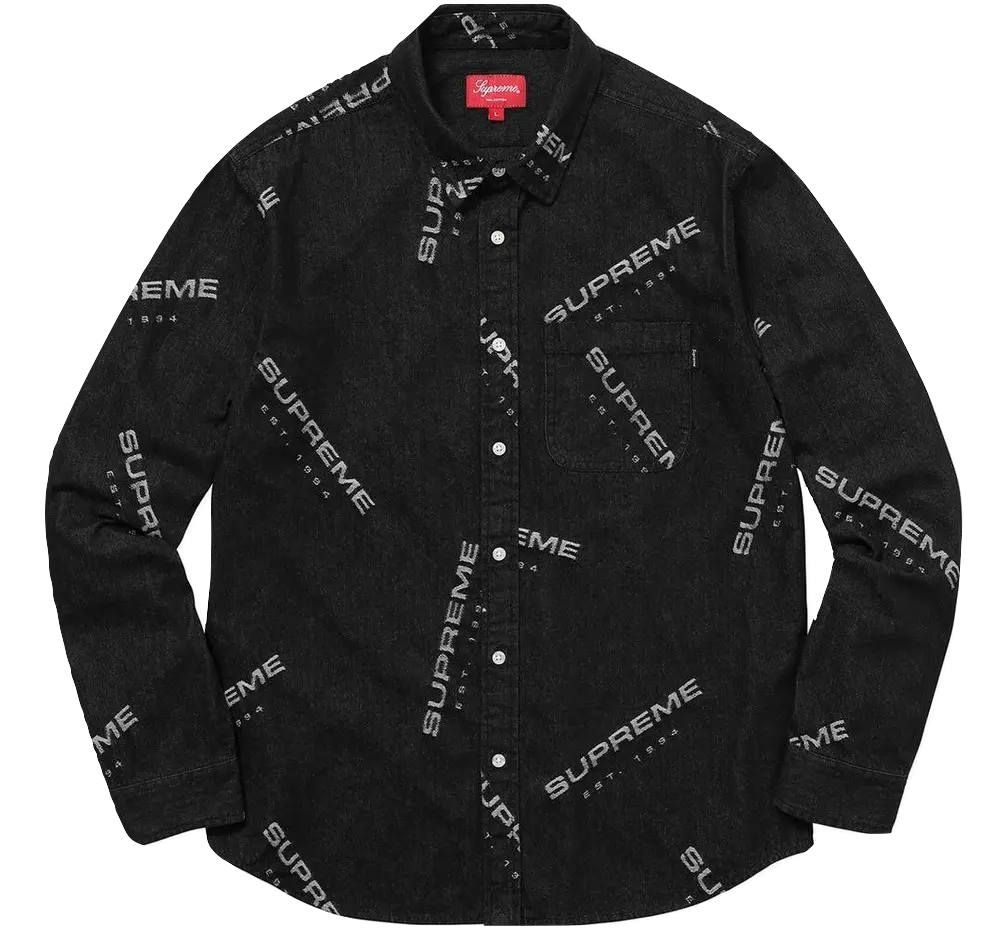 Supreme Jacquard Denim Shirt Supreme