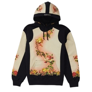 Supreme JPG Floral Print Hooded Sweatshirt - Black