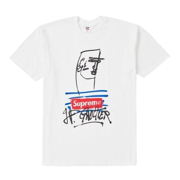 Supreme Jean Paul Gaultier Tee - White - Used Supreme