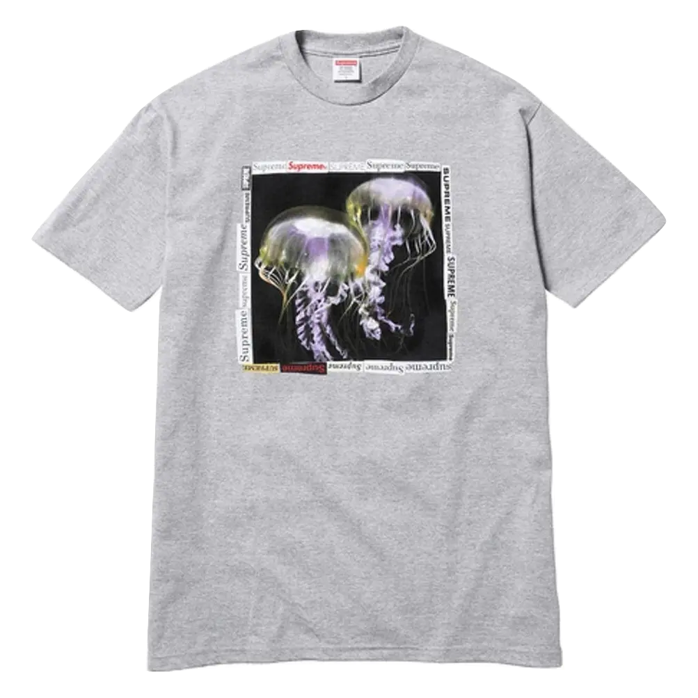 Supreme Jellyfish Tee - Heather Grey Supreme