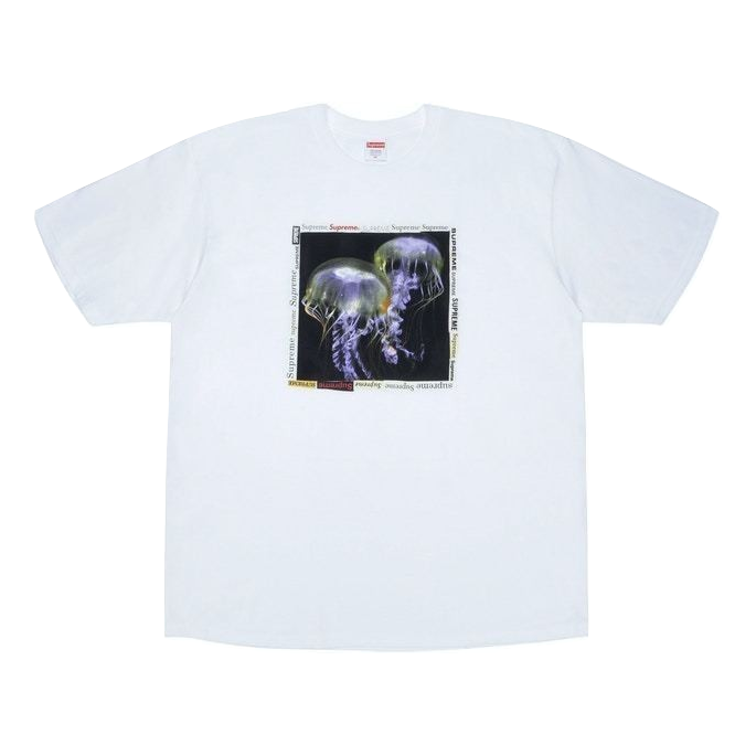 Supreme Jellyfish Tee - White - Used Supreme