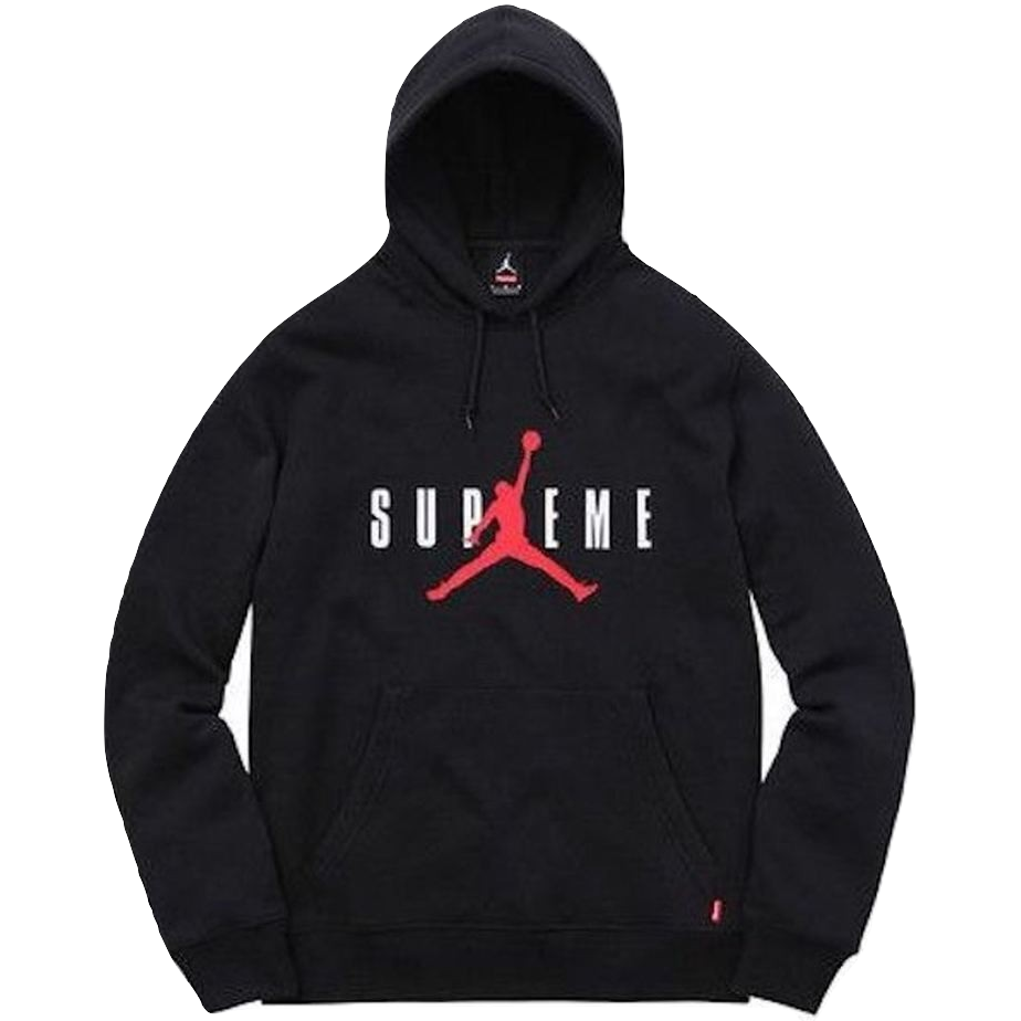 Supreme x Jordan Hooded Pullover - Black - Used