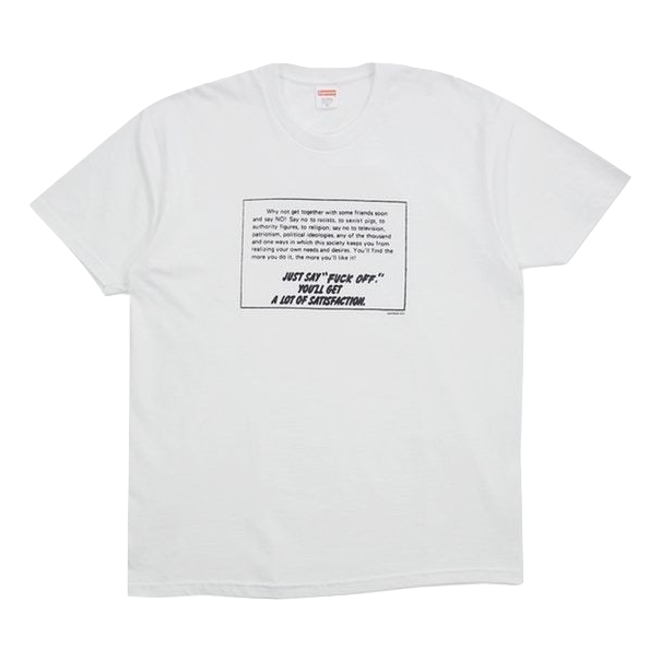 Supreme Just Say No Tee - White