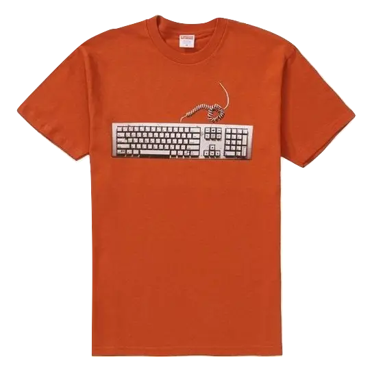 Supreme Keyboard Tee - Rust Supreme