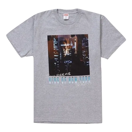 Supreme King of New York Tee - Heather Grey Supreme