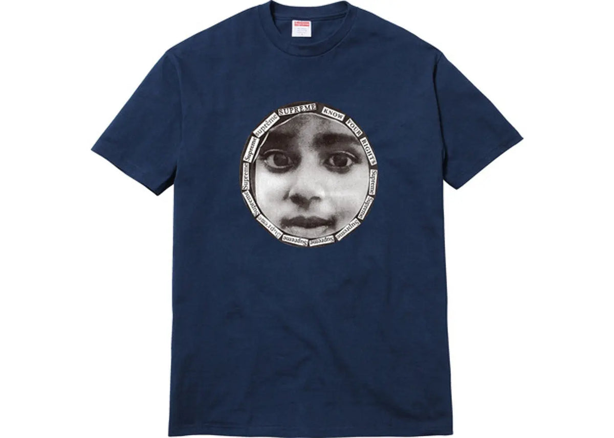 Supreme Know Your Rights Tee - Navy Supreme