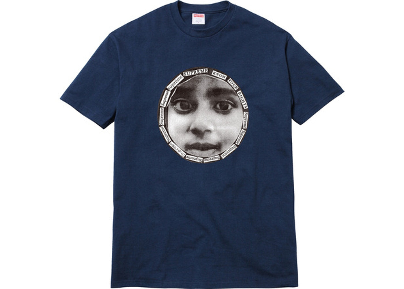 Supreme Know Your Rights Tee - Navy