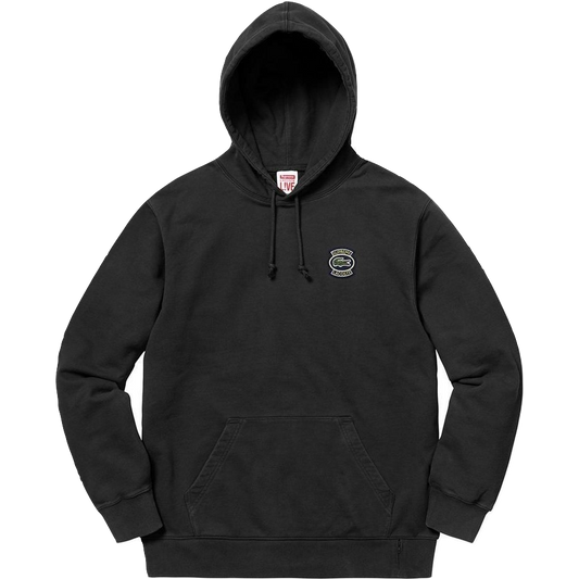 Supreme/Lacoste Hooded Sweatshirt SS18 - Black - Used