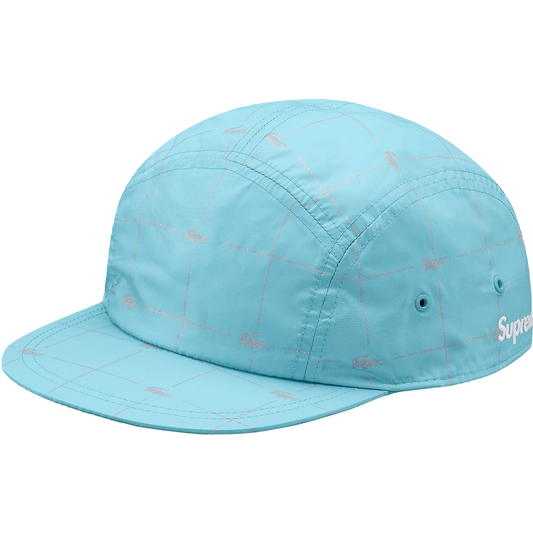 Supreme/Lacoste Reflective Grid Nylon Camp Cap - Baby Blue