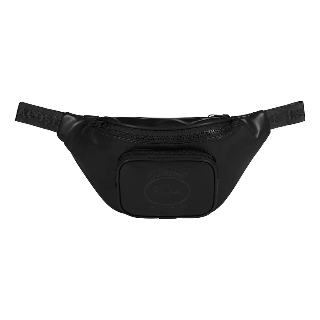 Supreme LACOSTE Waist Bag - Black Supreme