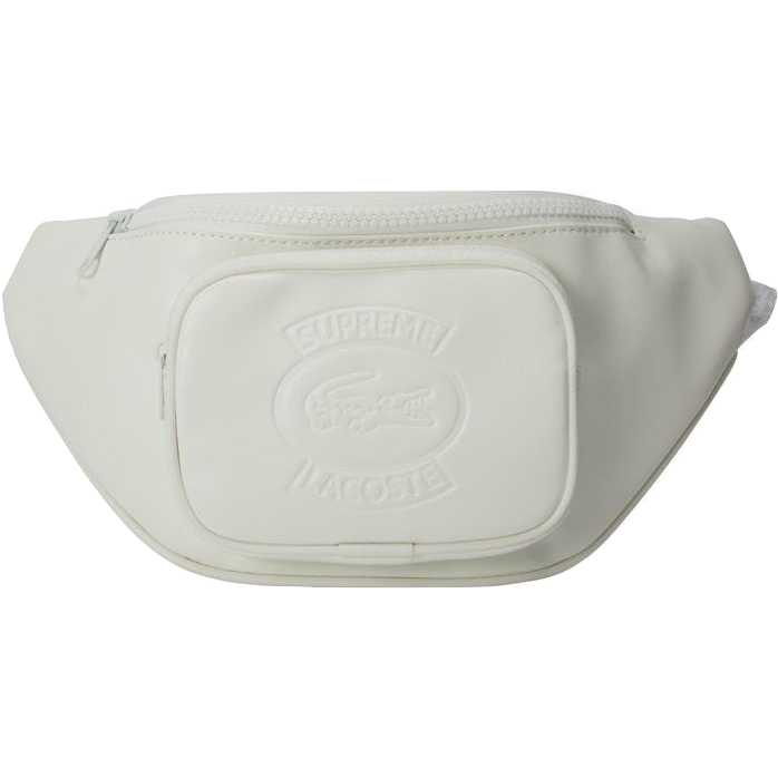 Supreme Lacoste Waist Bag SS18 - White Supreme