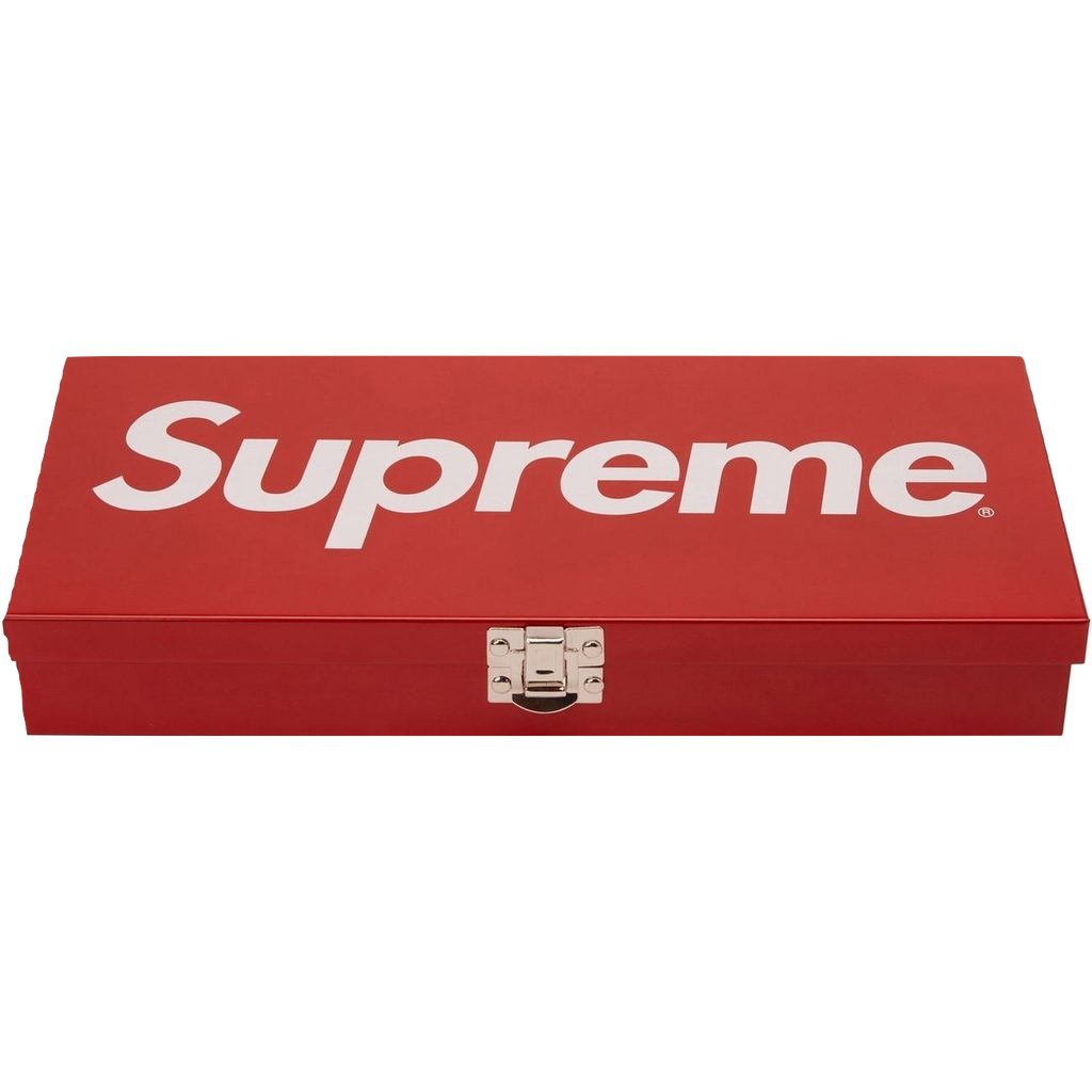 Supreme Large Metal Storage Box SS17 - Red - Used