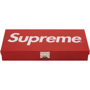 Supreme Large Metal Storage Box SS17 - Red - Used