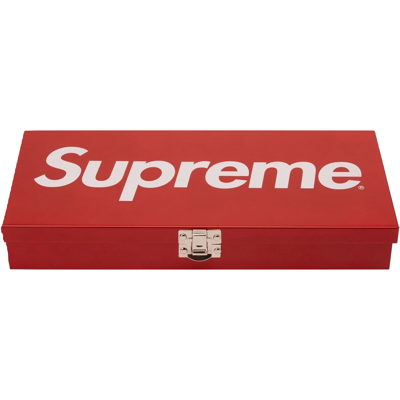 Supreme Large Metal Storage Box SS17 - Red - Used