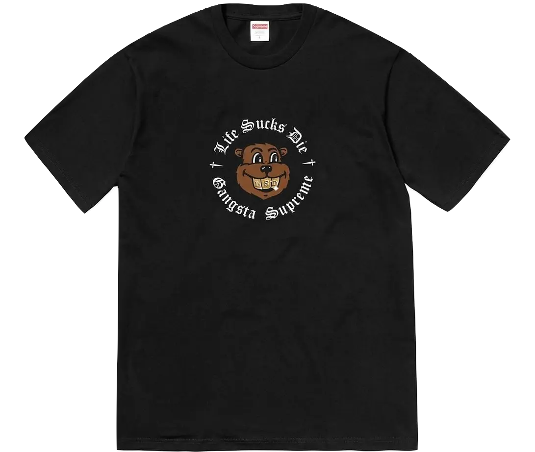 Supreme Life Sucks Die Tee - Black Supreme