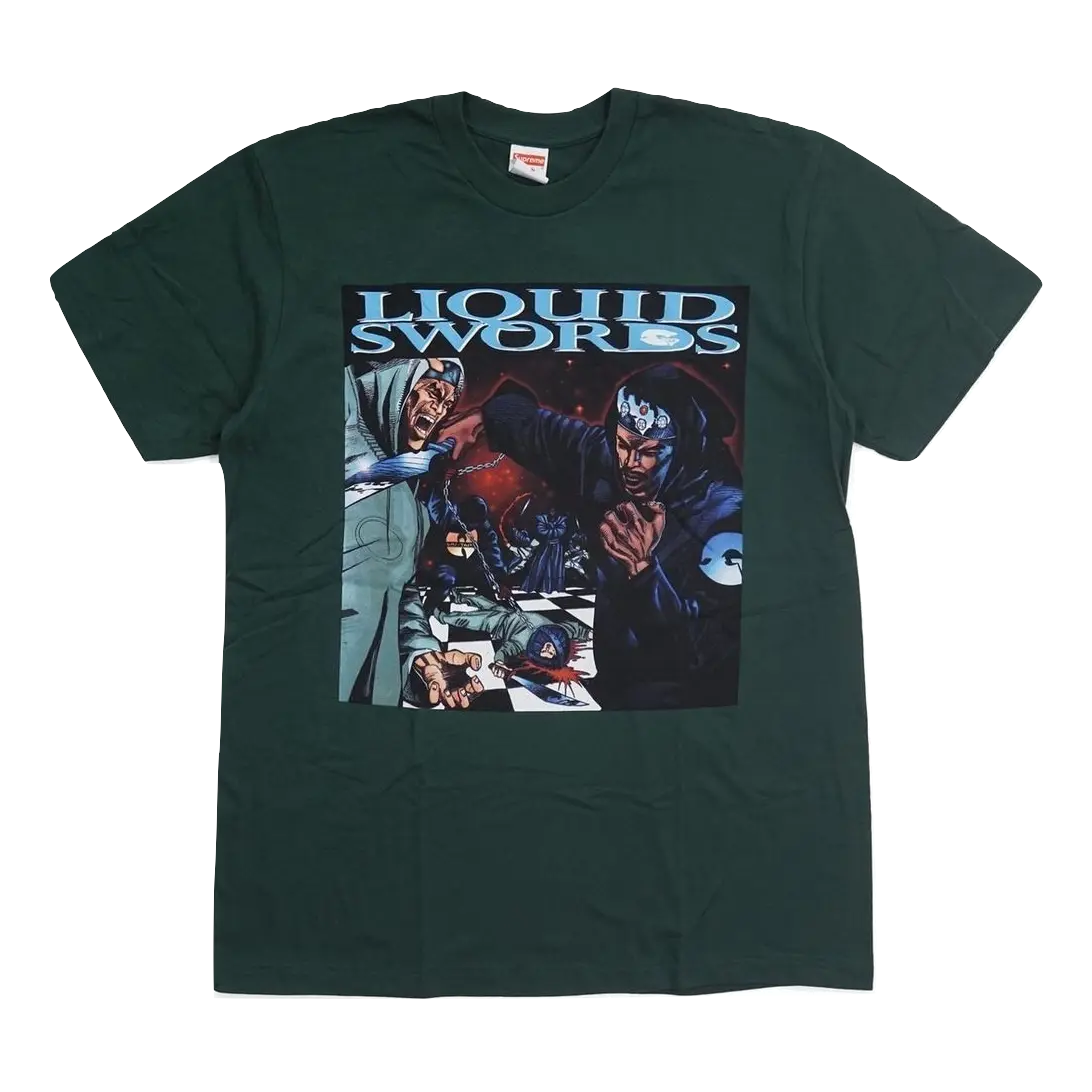 Supreme Liquid Swords Tee - Dark Green Supreme