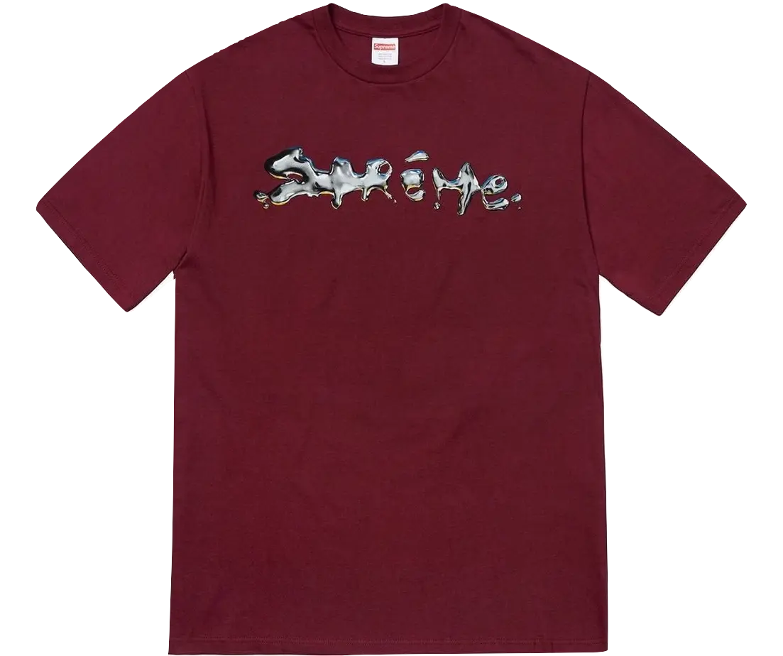 Supreme Liquid Tee - Burgundy Supreme