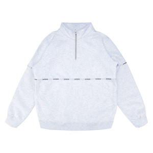 Supreme logo piping shop half zip sweatshirt