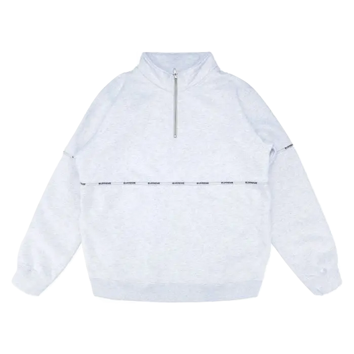 Supreme Logo Piping Half Zip Jacket - Ash Grey - Used – Grails SF