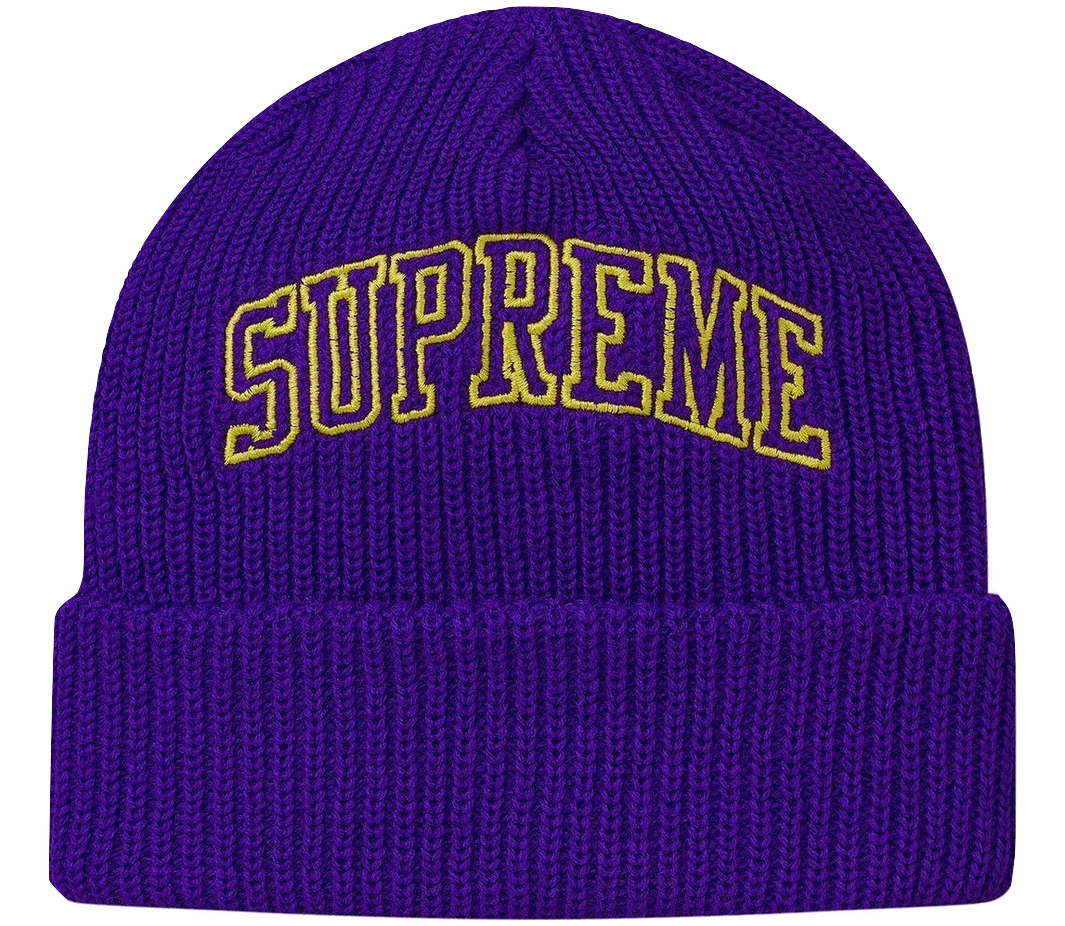 Supreme Loose Gauge Arc Beanie - Purple - Used